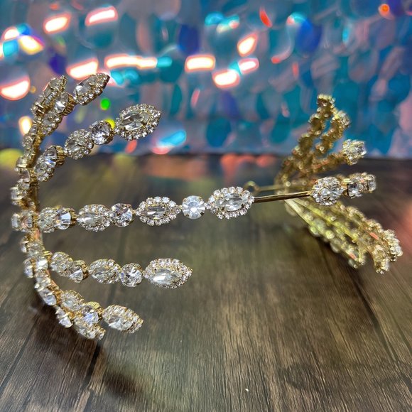 Wedding Headband, Wedding Crystal Headpiece for Brides, Prom, Bridesmaid, Party - Picture 3 of 6